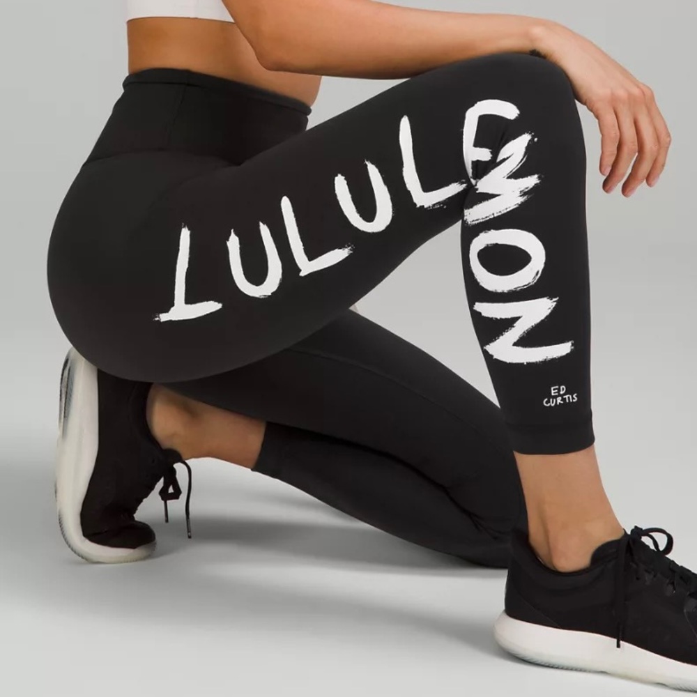 NEW! Lululemon Ed Curtis Wunder Train High-Rise Everlux Tight 25" in Black